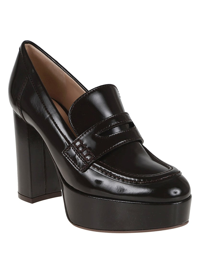 Gianvito Rossi Nuit Leather Hadden Moccasin