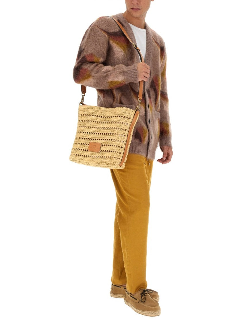 Etro Relaxed V-Neck Cardigan With Textured Surface