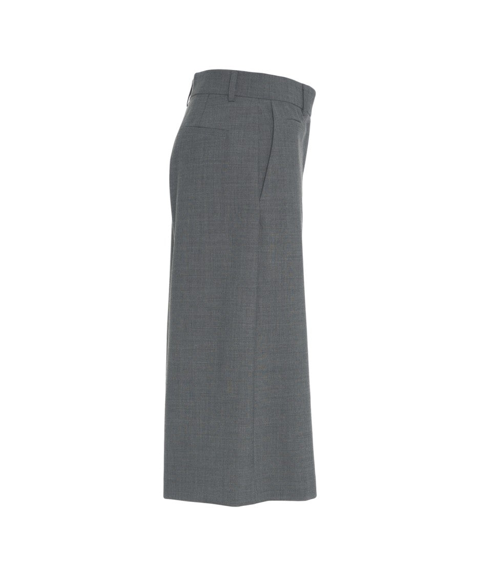 Ottod'ame Wide Cropped Bermuda Shorts