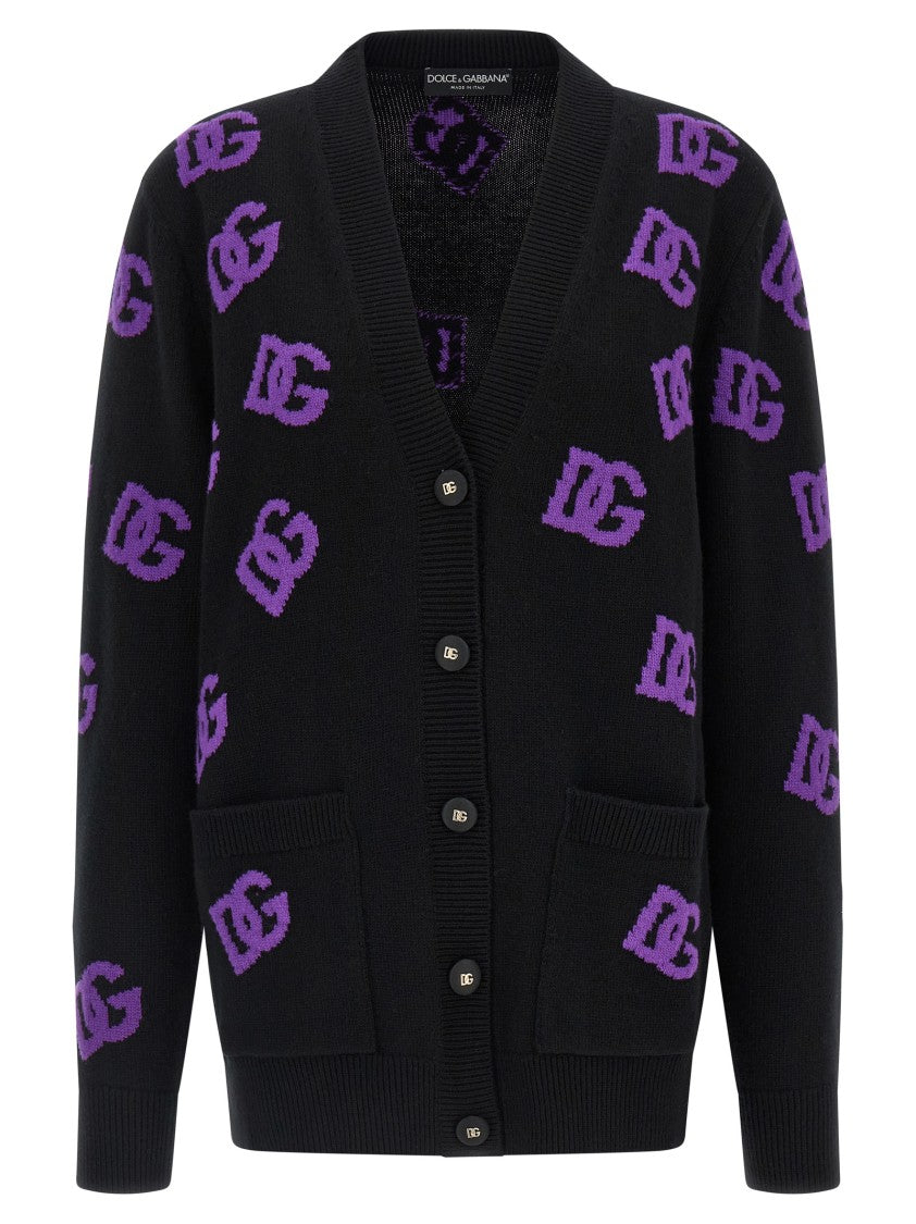 Dolce & Gabbana V-Neck Wool Cardigan