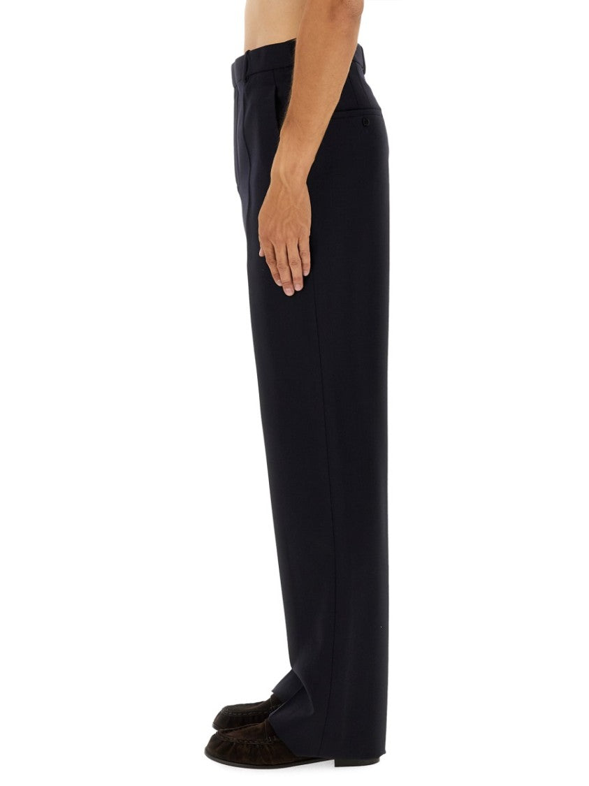 Saint Laurent High-Waisted Wide-Leg Pants With Structured Fit