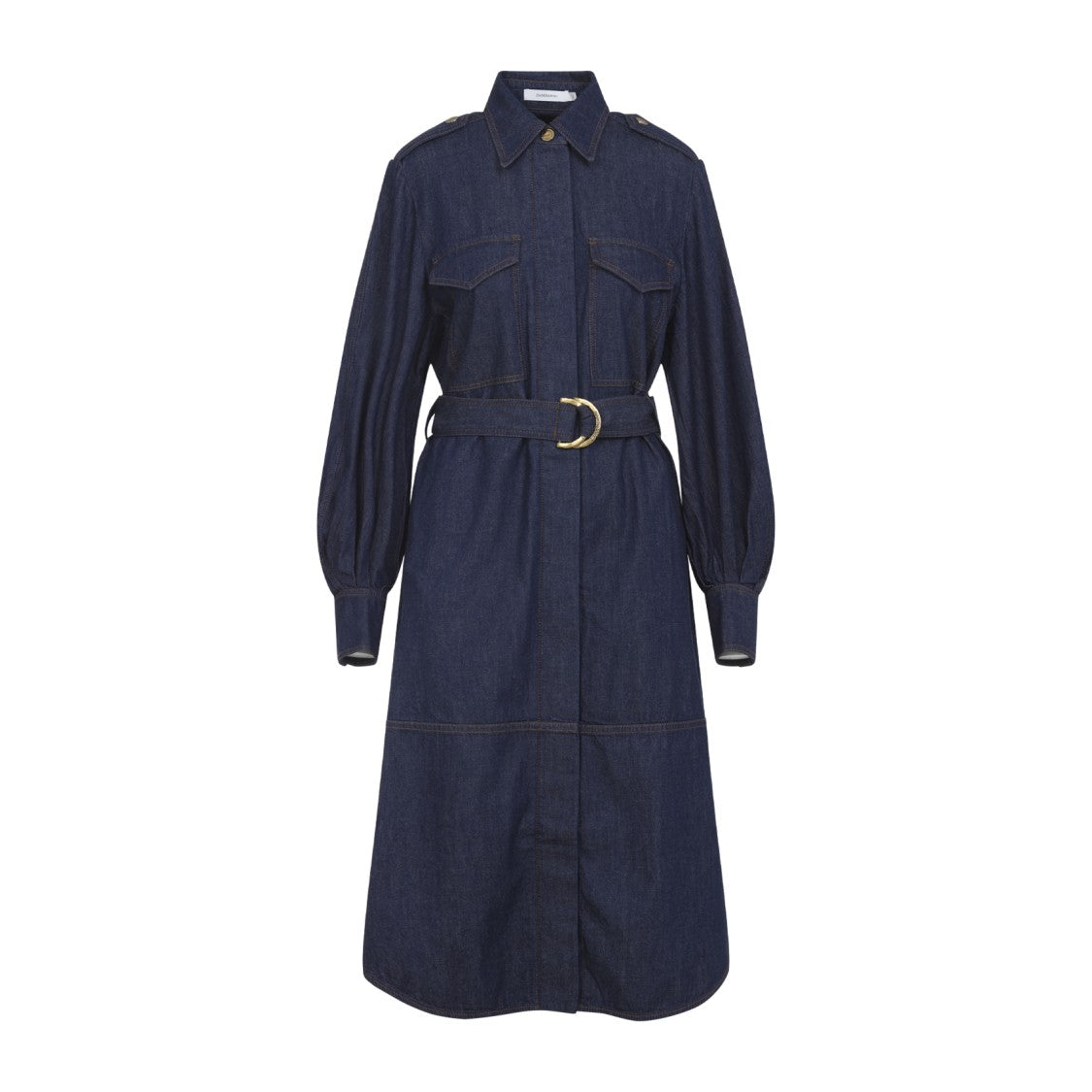Zimmermann Structured Denim Midi Dress