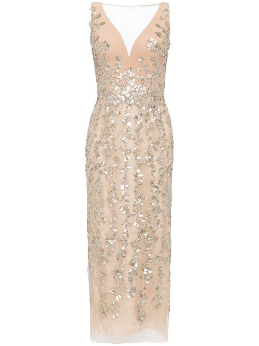 Saiid Kobeisy Tulle Dress, Straight Fit Dress