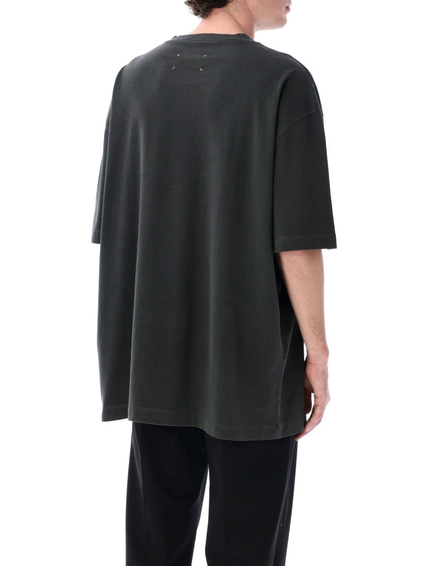 Maison Margiela Minimalist Short-Sleeved T-Shirt With Tonal Logo