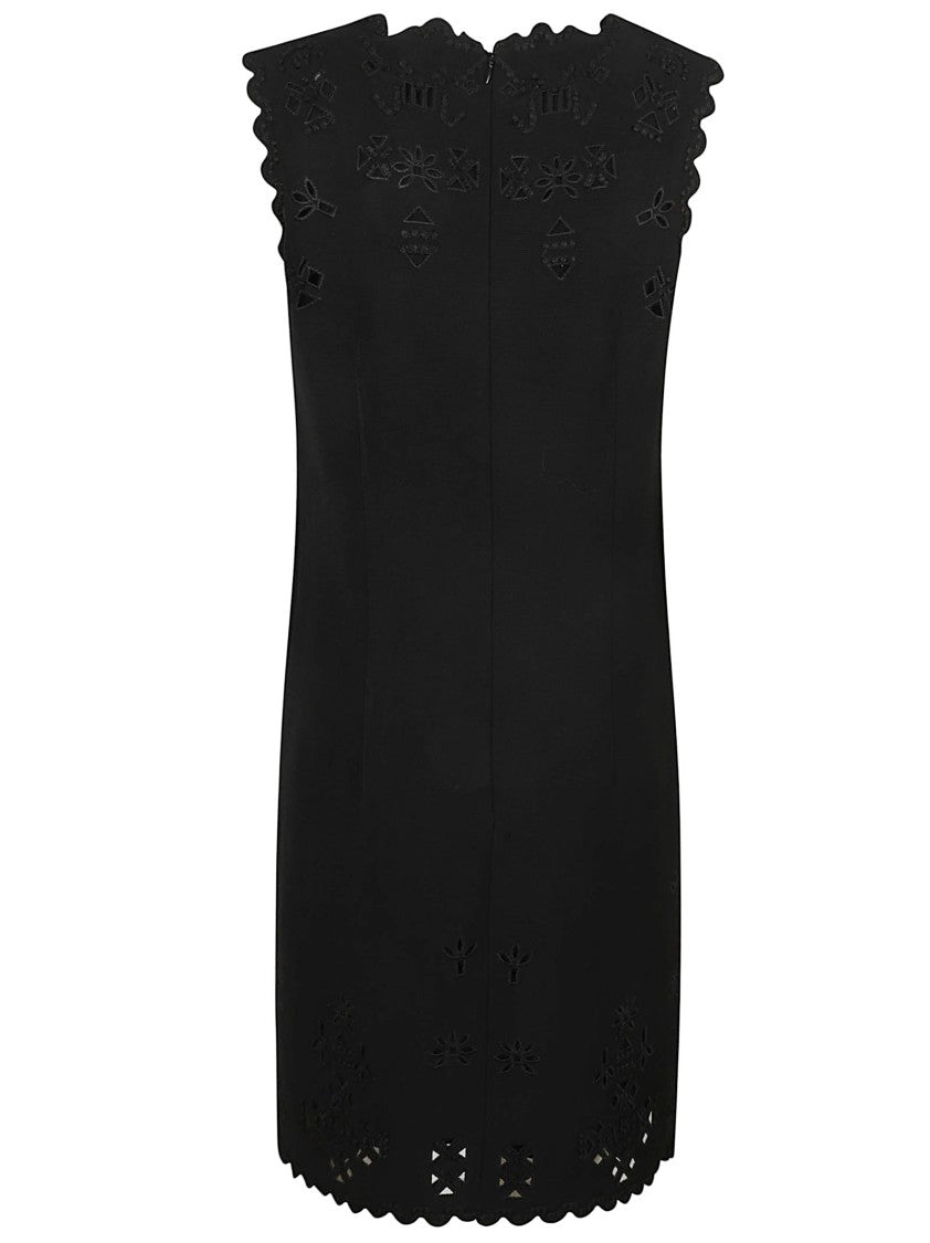 Ermanno Scervino Elegant Black Dress With Cut-Out Detailing