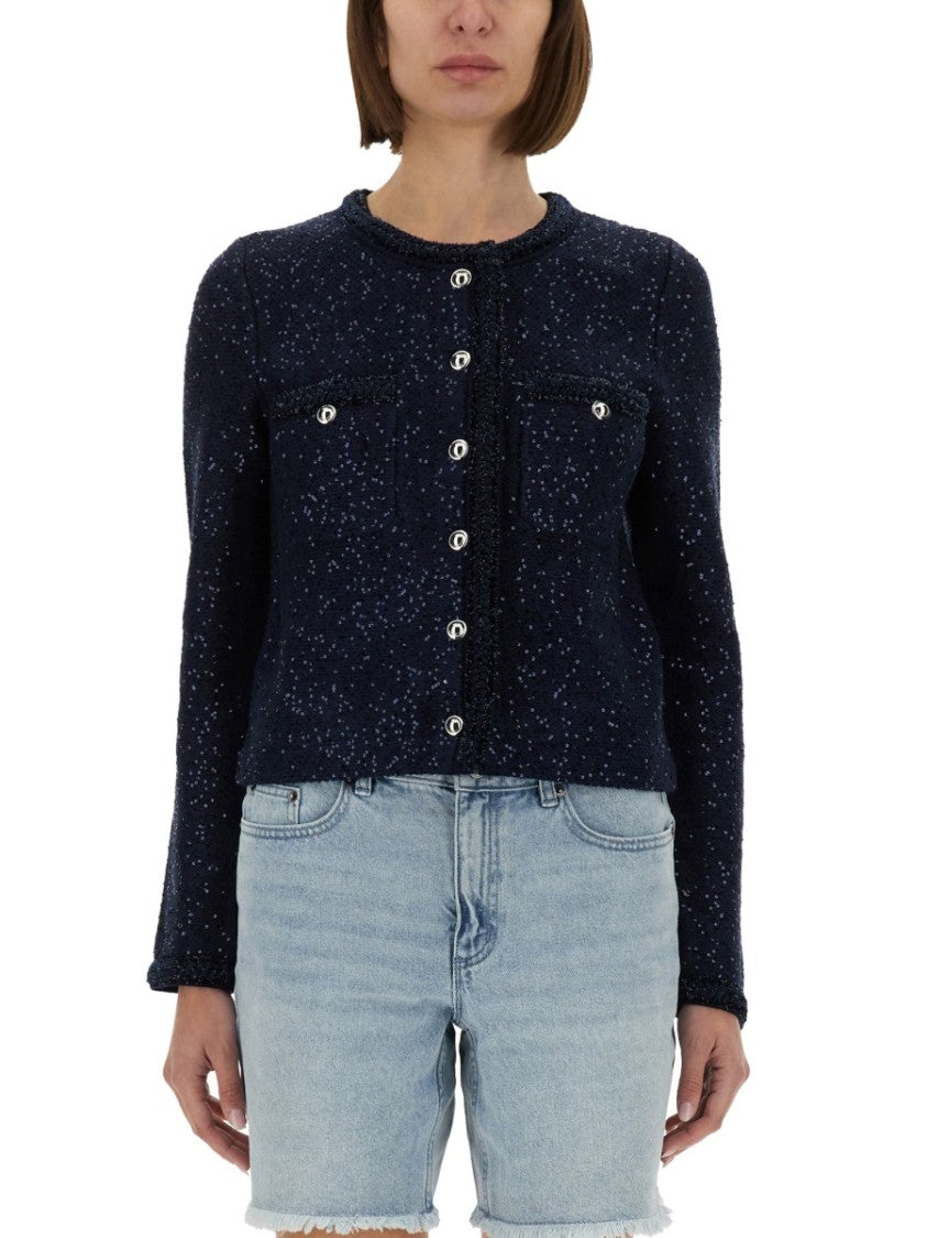 Michael Michael Kors Metallic Knit Jacket
