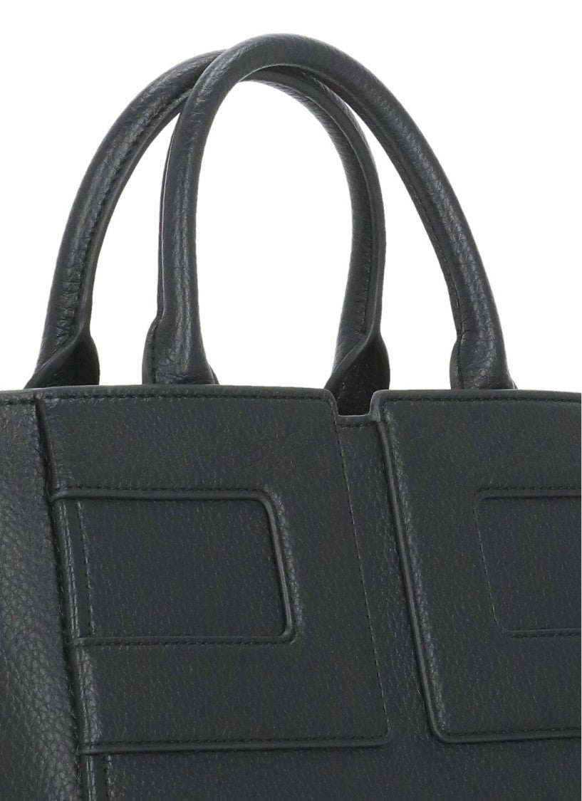 Elisabetta Franchi Structured Pebbled Shoulder Bag