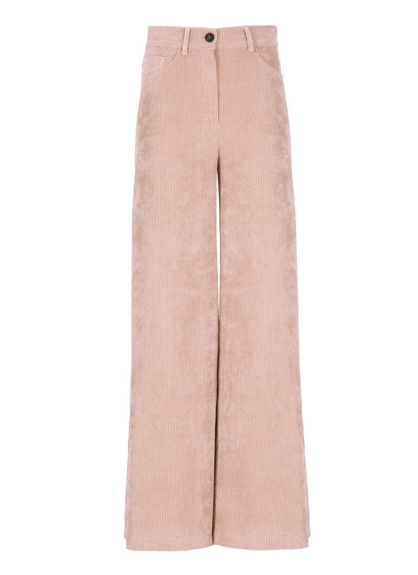 D. Exterior Corduroy Palazzo Pants