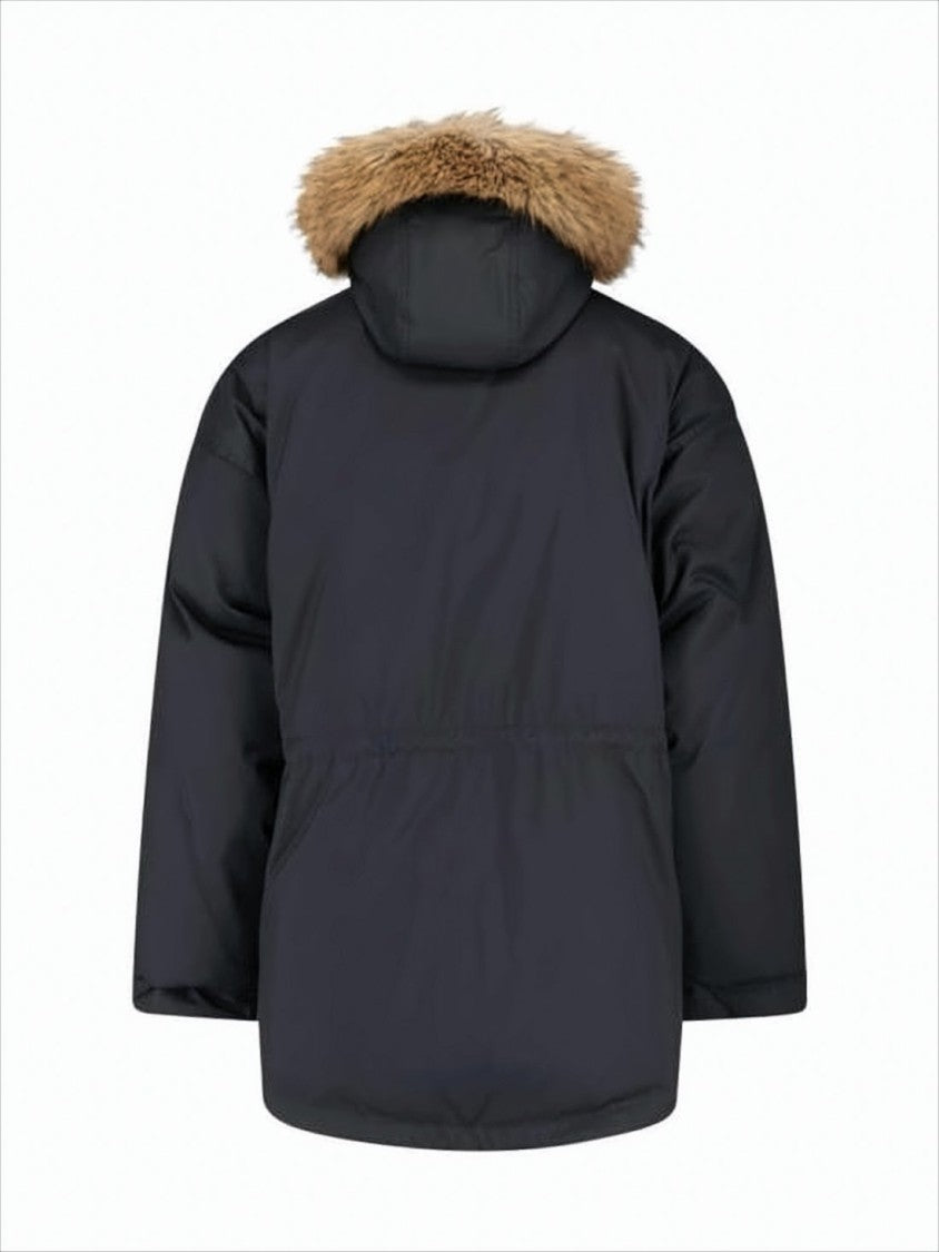Balenciaga Down Jacket With Detachable Fur-Trimmed Hood