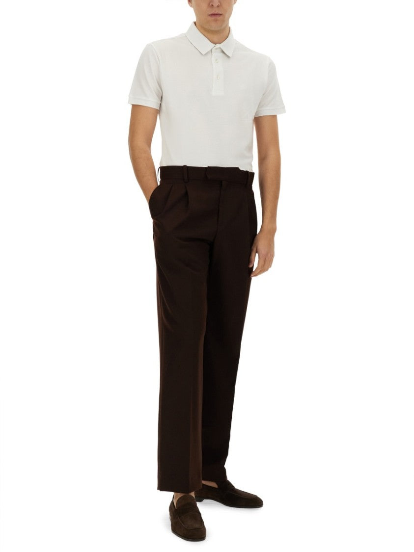 Etro White Cotton Polo Shirt