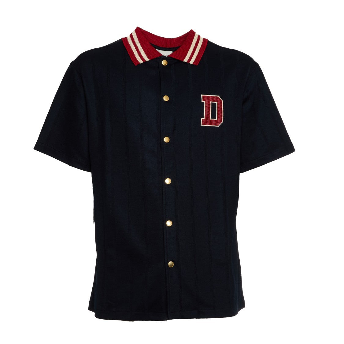 Drôle De Monsieur Navy Wide-Fit Shirt