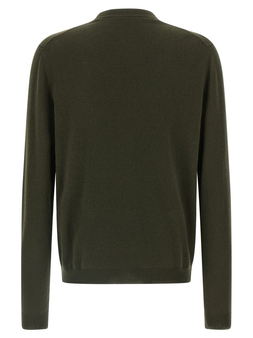 Gucci Fine Cashmere Cardigan With Multicolored Gg Intarsia