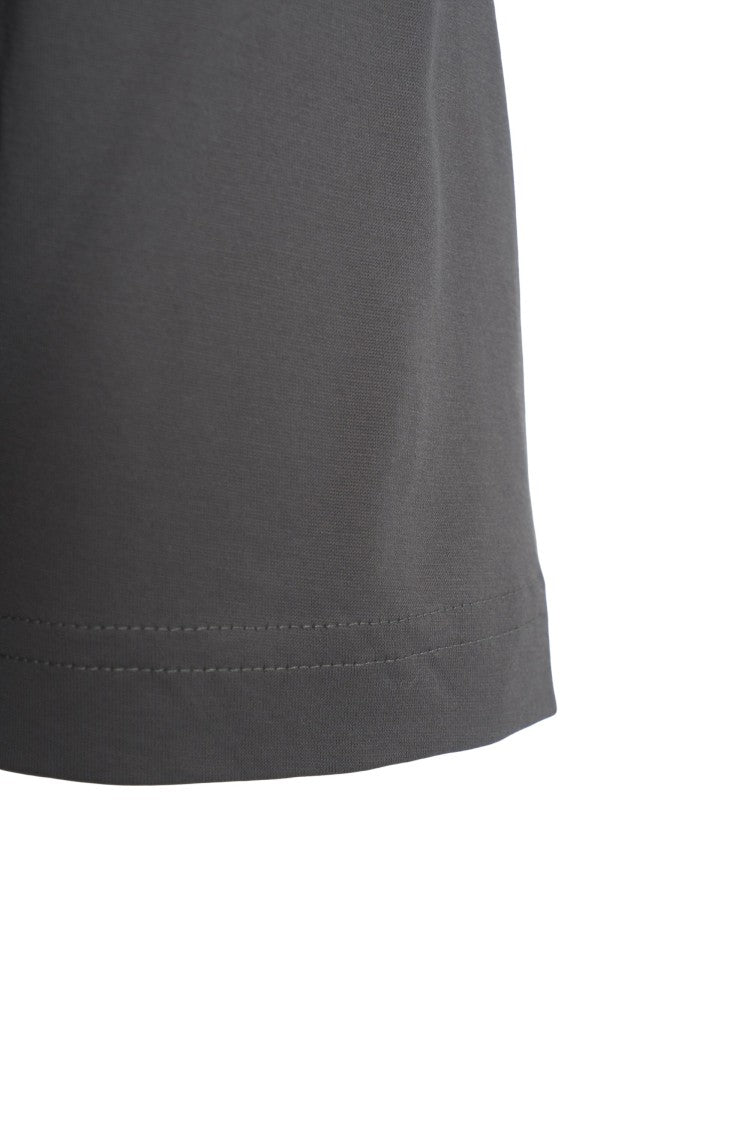 Stefan Brandt Minimalist Grey T-Shirt With Classic Crew Neck
