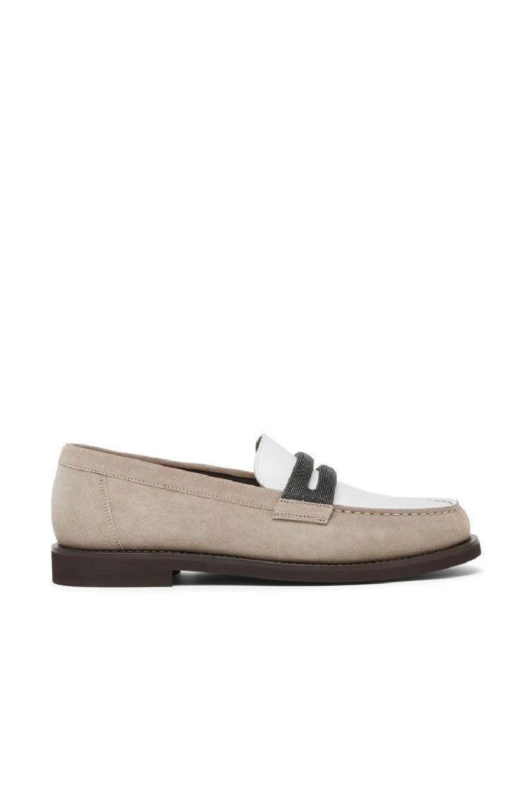 Brunello Cucinelli Ice Loafers With Sophisticated Strap Detail