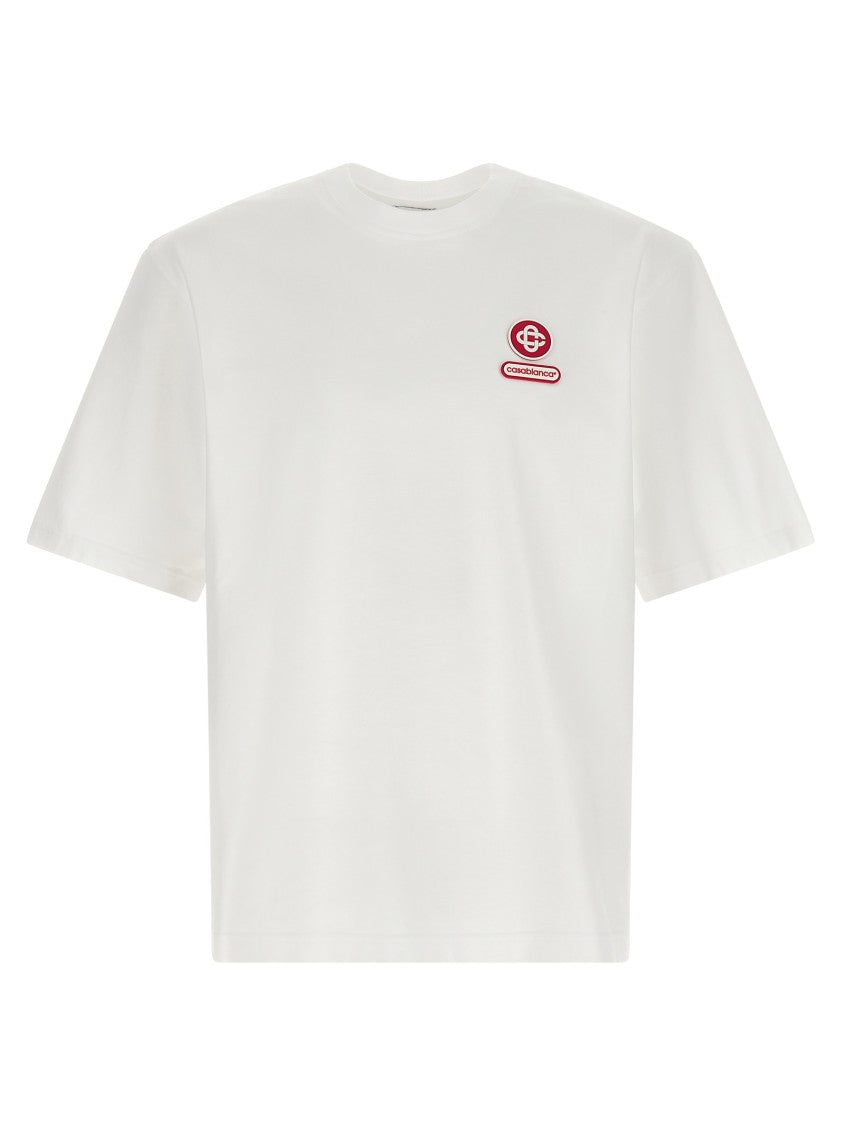 Casablanca White Silicon Patch T-Shirt