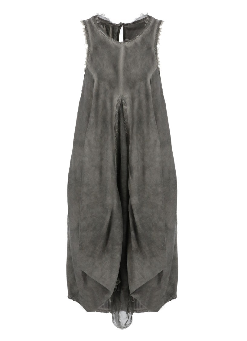 Sanctamuerte Beige Sanctamuerte Cotton Dress