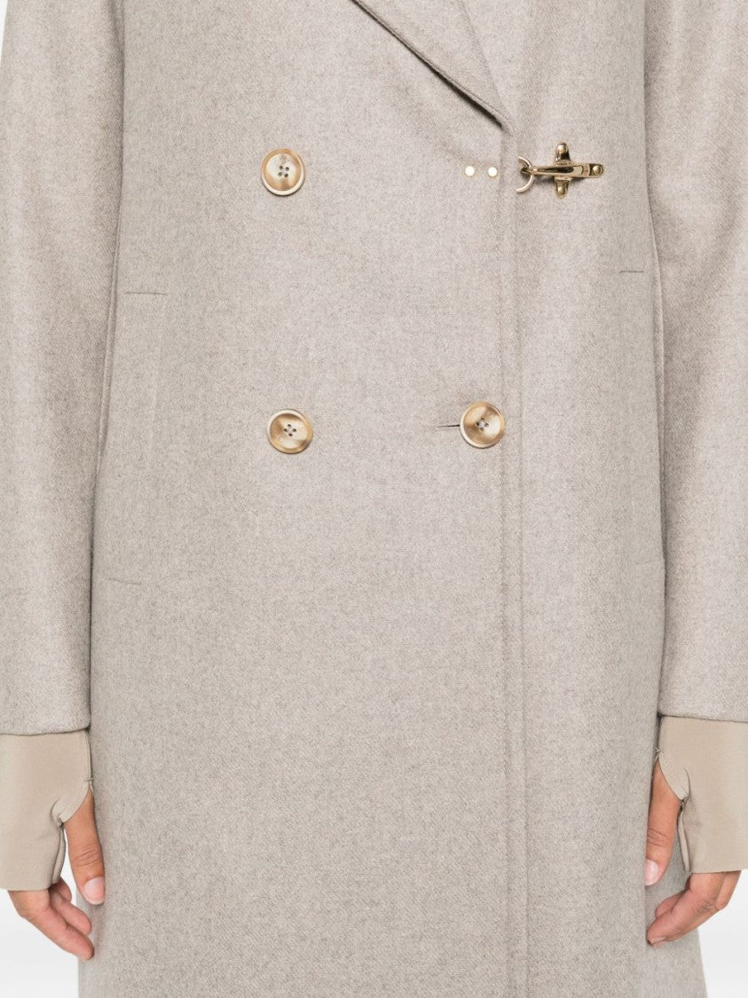 Fay Double-Breasted Wool And Cashmere Fay Coat