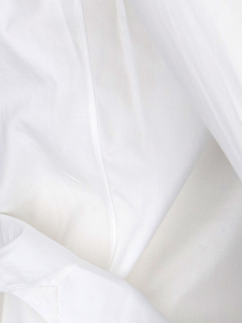 Finamore Classic White Cotton Shirt With Traditional Collar