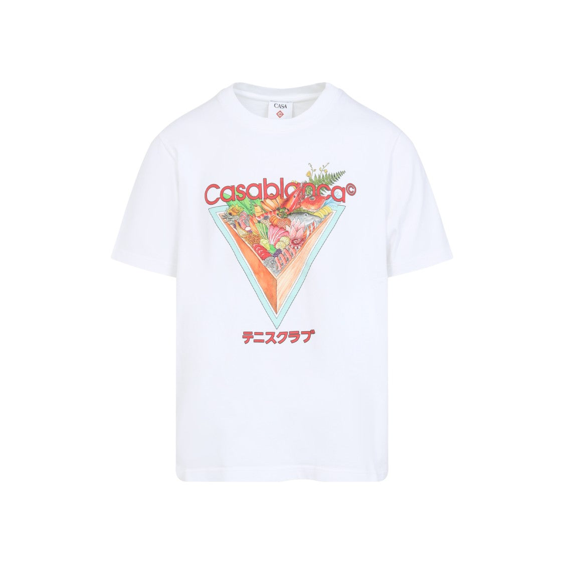 Casablanca Colorful Graphic Print Cotton T-Shirt
