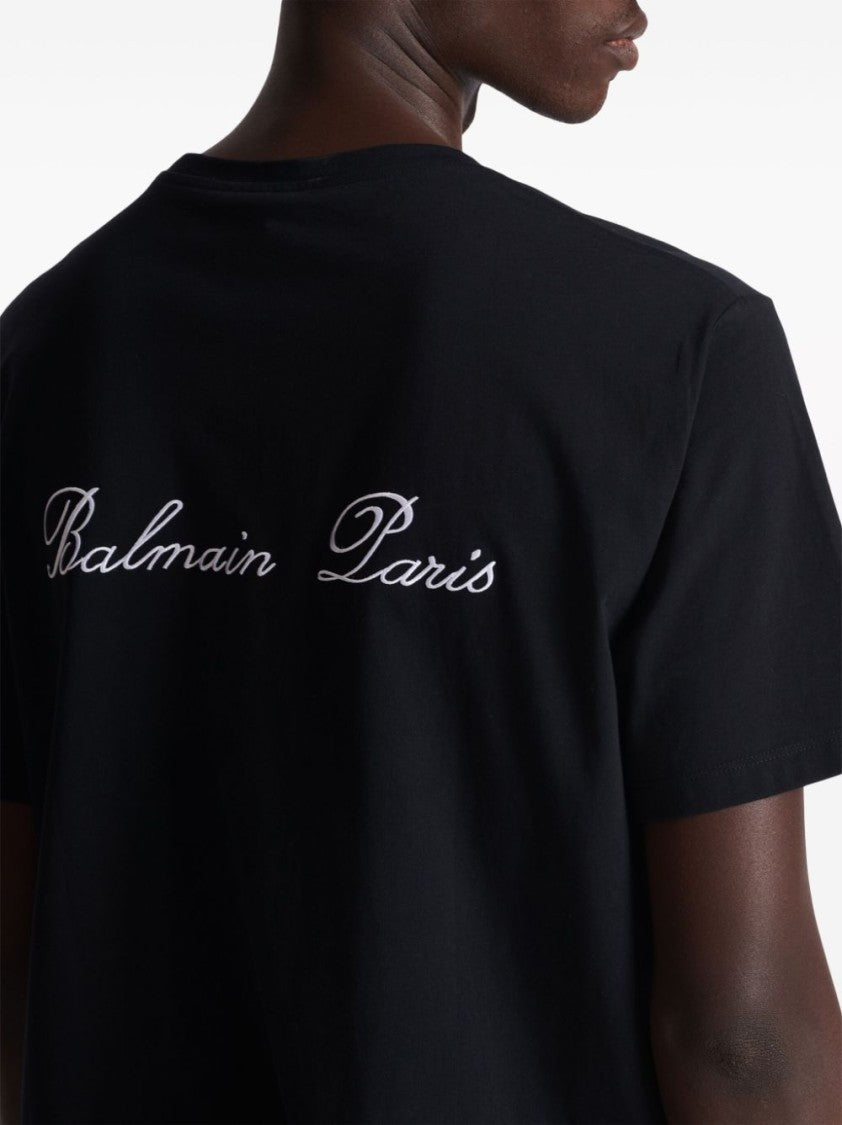 Balmain Cotton Signatured T-Shirt
