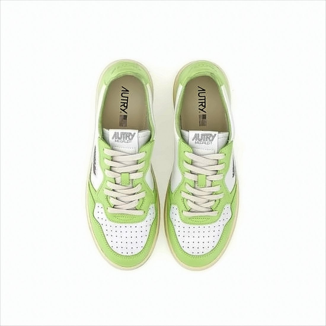Autry Low-Top Sneakers With Perforated Toe Box And Leather Panels