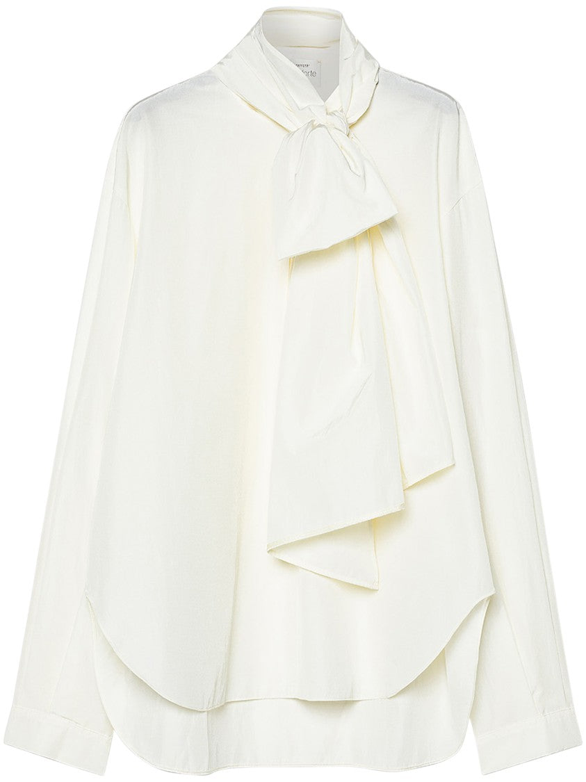 Forte Forte Taffeta Shirt With Detachable Bow