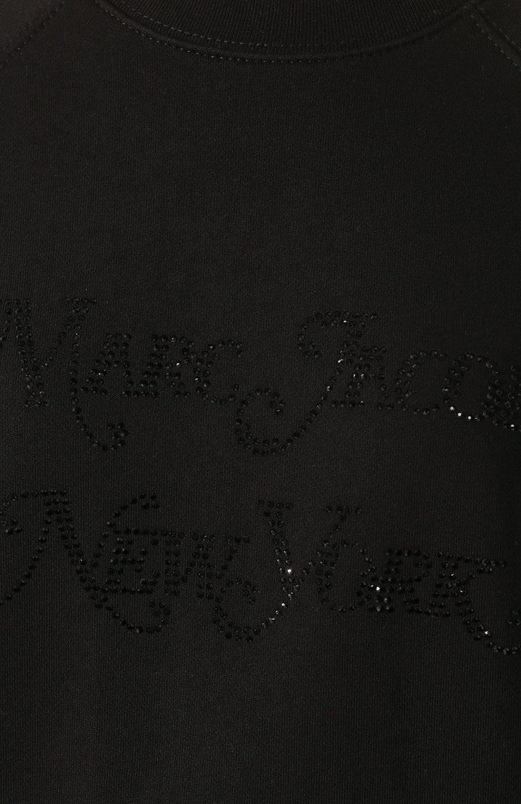Marc Jacobs The Marc Jacobs Rhinestone Logo Sweatshirt