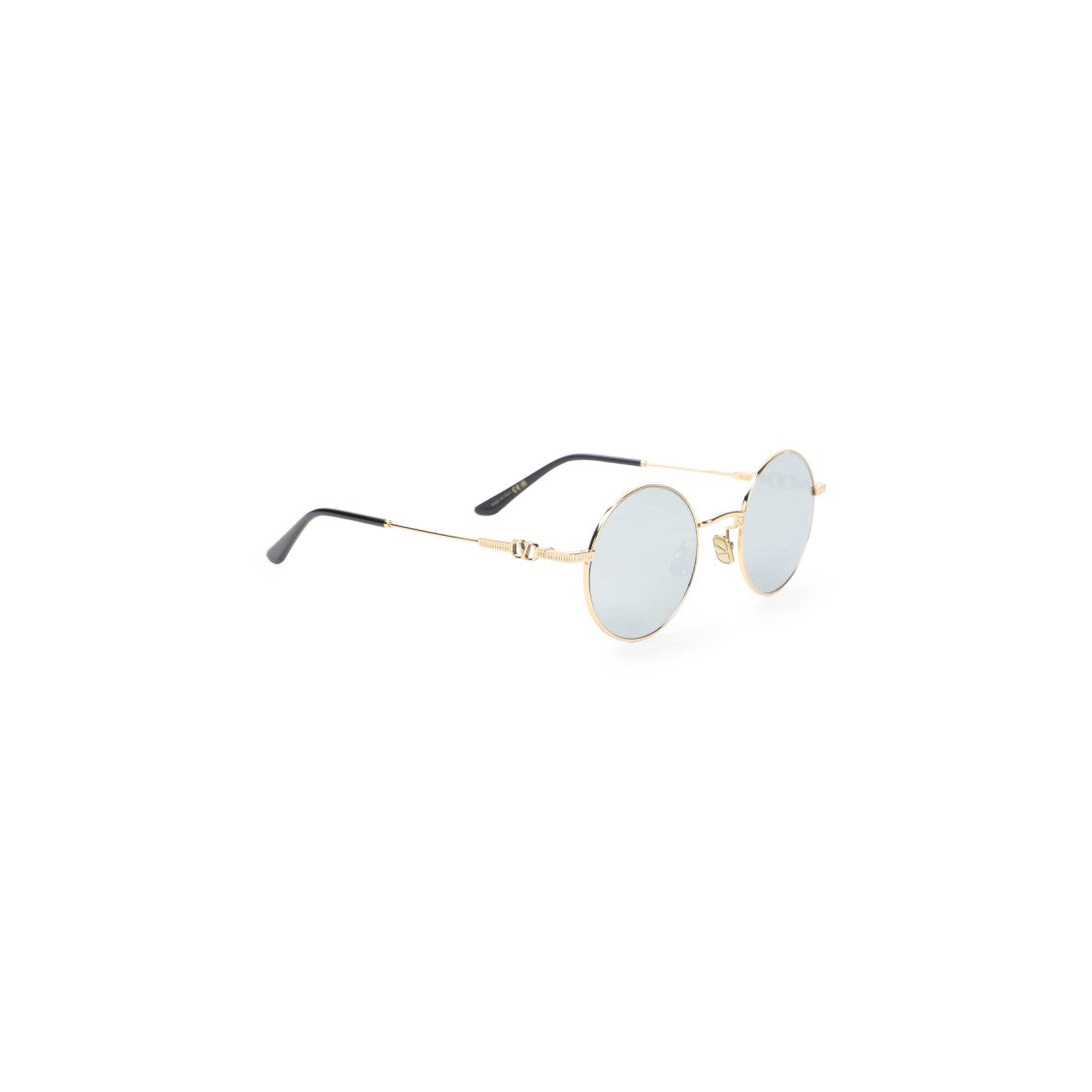 Valentino Garavani Round Frame Sunglasses With Metal And Acetate Detailing