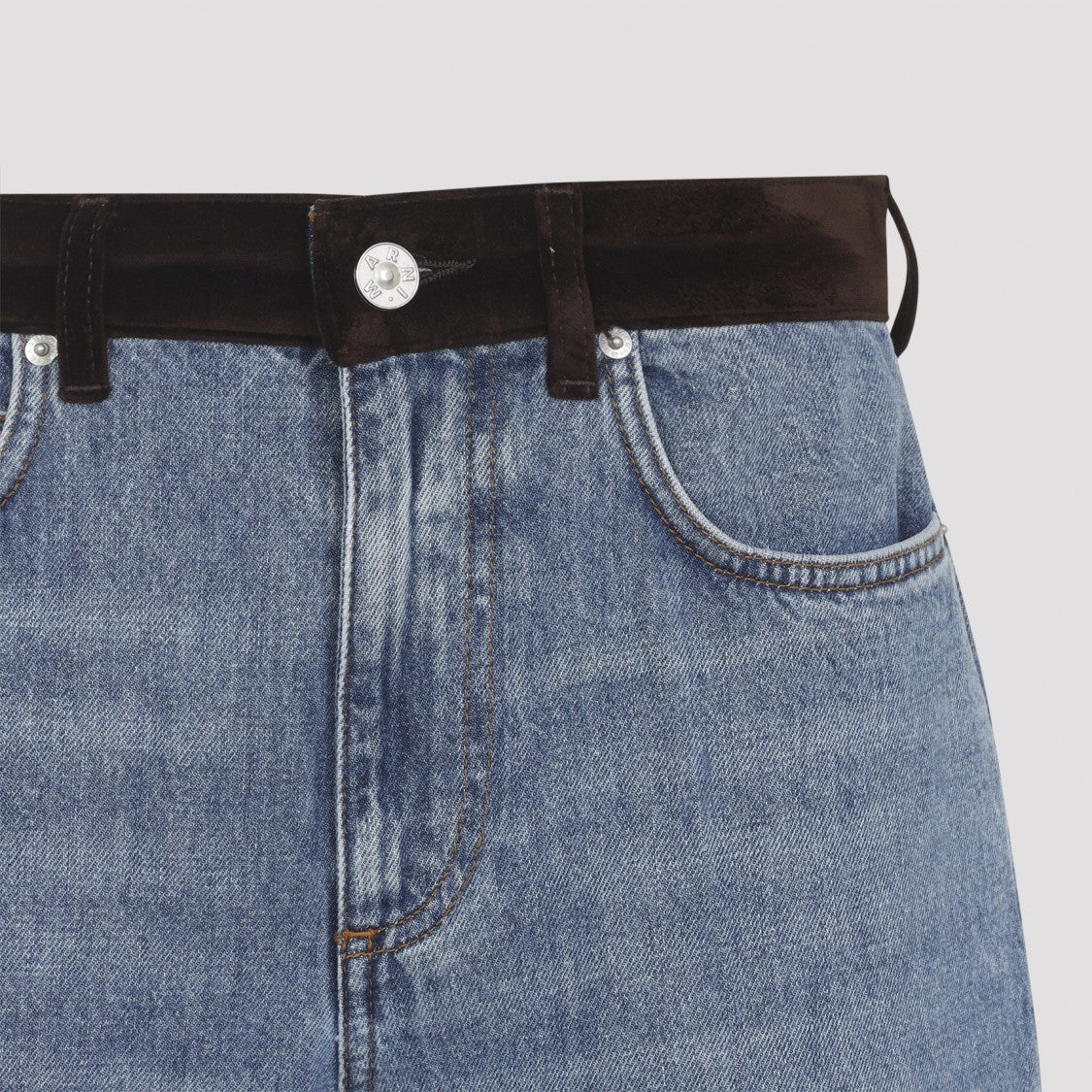 Marni High-Waisted Straight-Leg Denim Jeans
