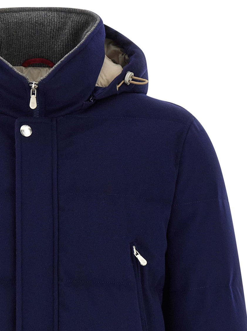 Brunello Cucinelli Flannel Down Jacket