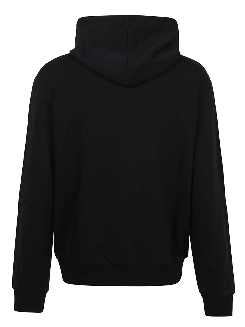Balmain Cotton Sweatshirt Featuring Balmain Paris Front Print