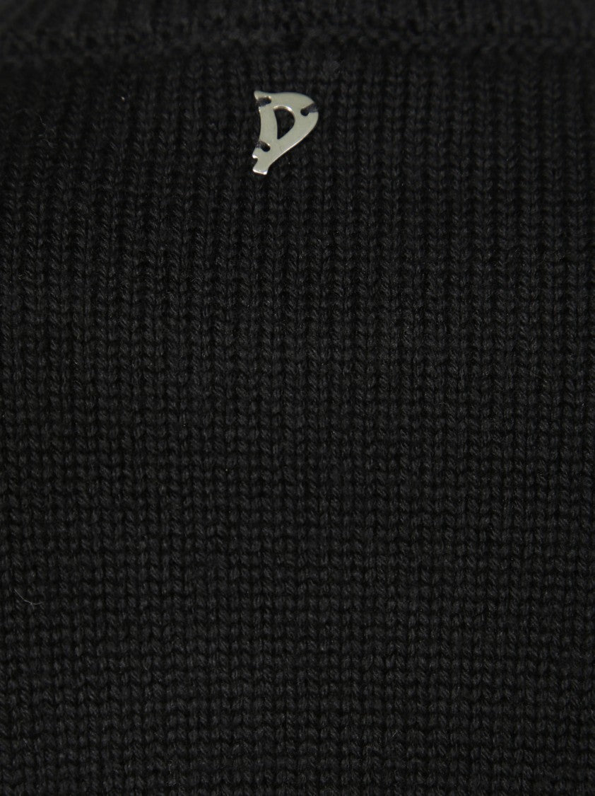 Dondup Cropped Sweater With High Neck