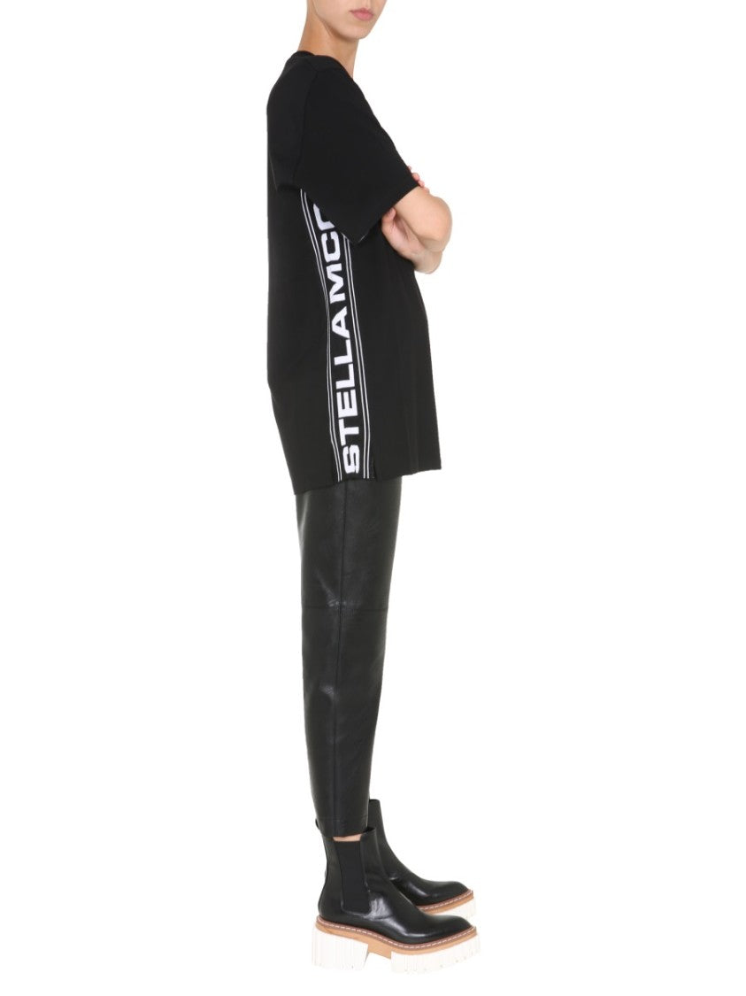Stella Mccartney Black Round Neck T-Shirt