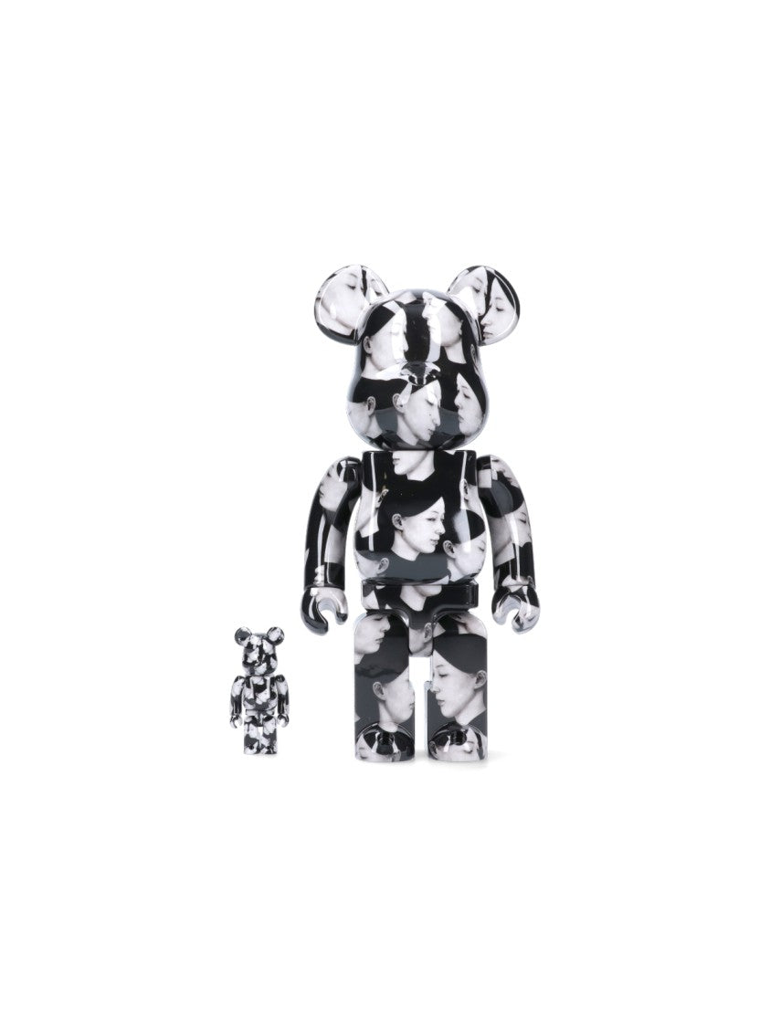 Medicom Toy Monochrome Bear Figurines With Glossy Finish