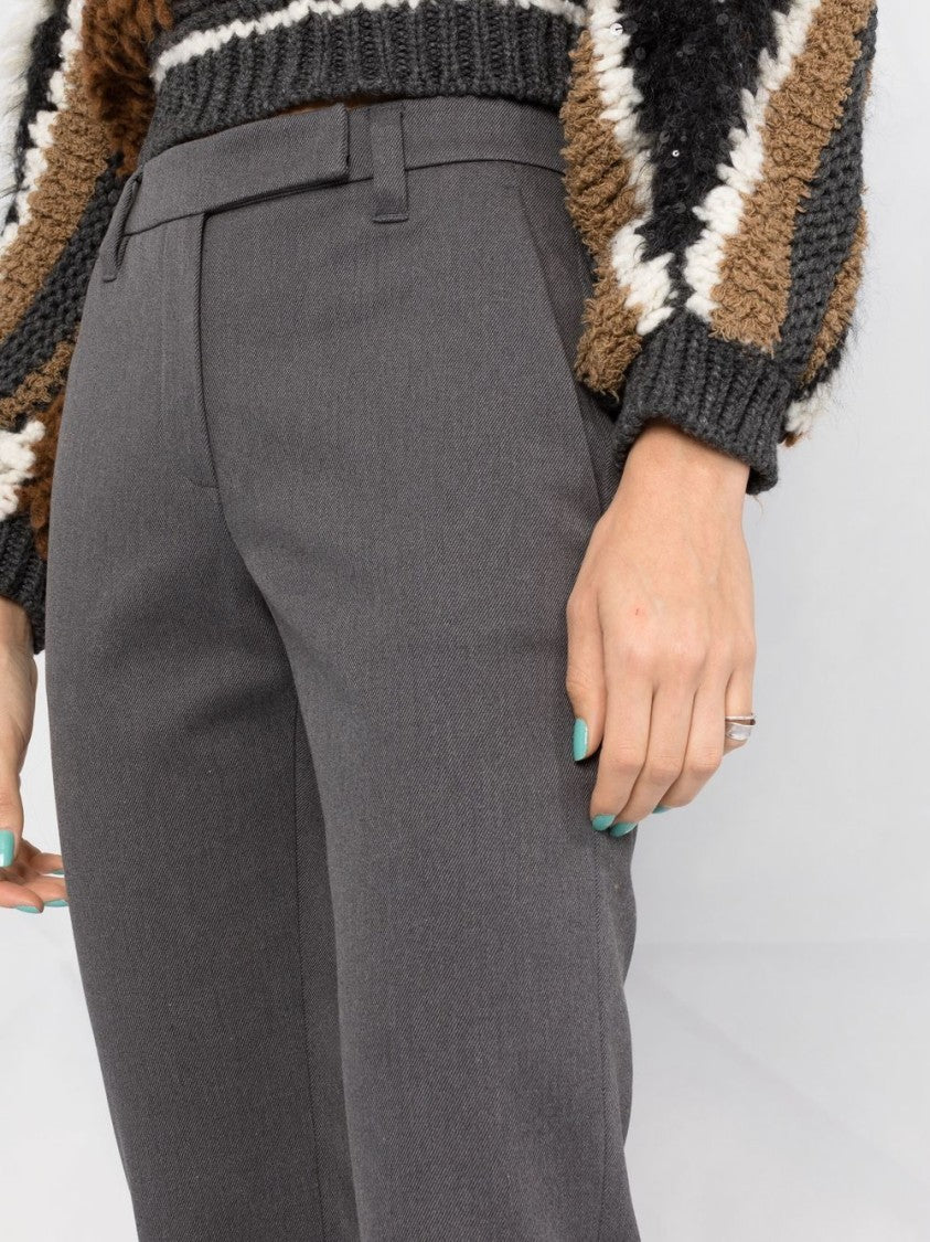 Brunello Cucinelli Straight-Leg Cotton Trousers With Tailored Silhouette