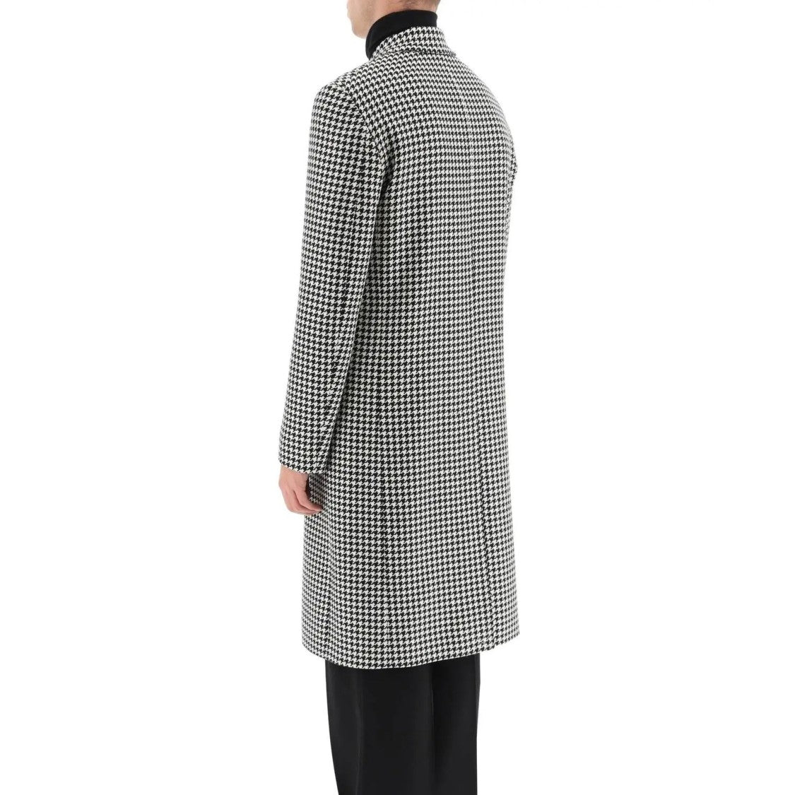 Alexander Mcqueen Pied-De-Poule Wool Coat