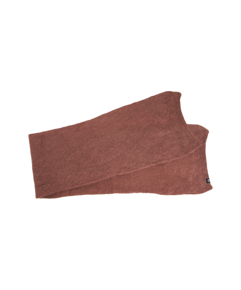 Ottod'ame Mohair Scarf With Refined Logo Detail