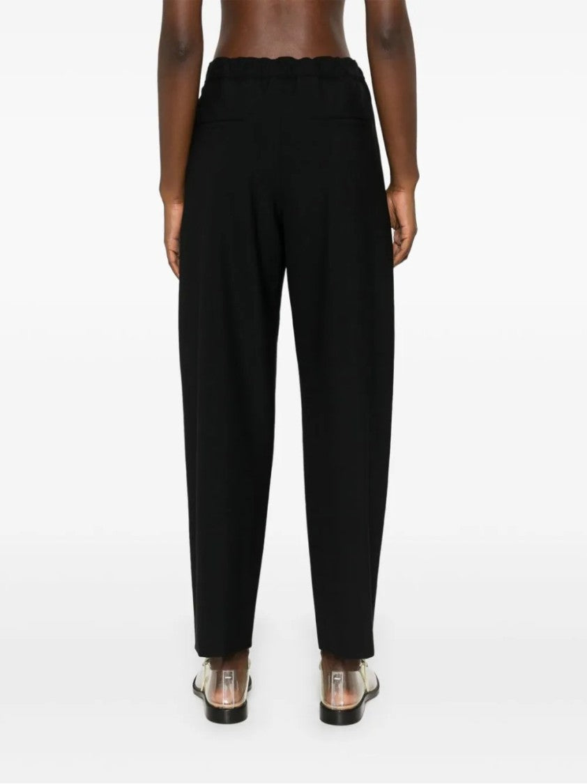 Marni Tailored Black Pants With Fabric Blend And Fit