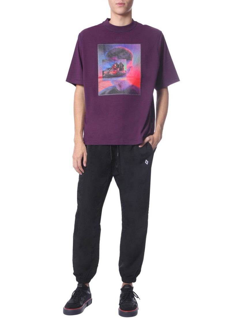 Marcelo Burlon Tapered Black Jogging Pants