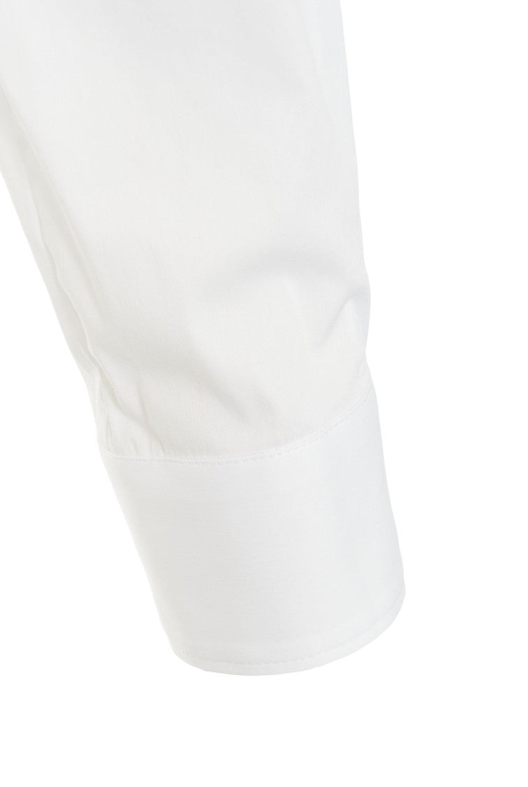 Himon's Refined Bow-Detail White Blouse