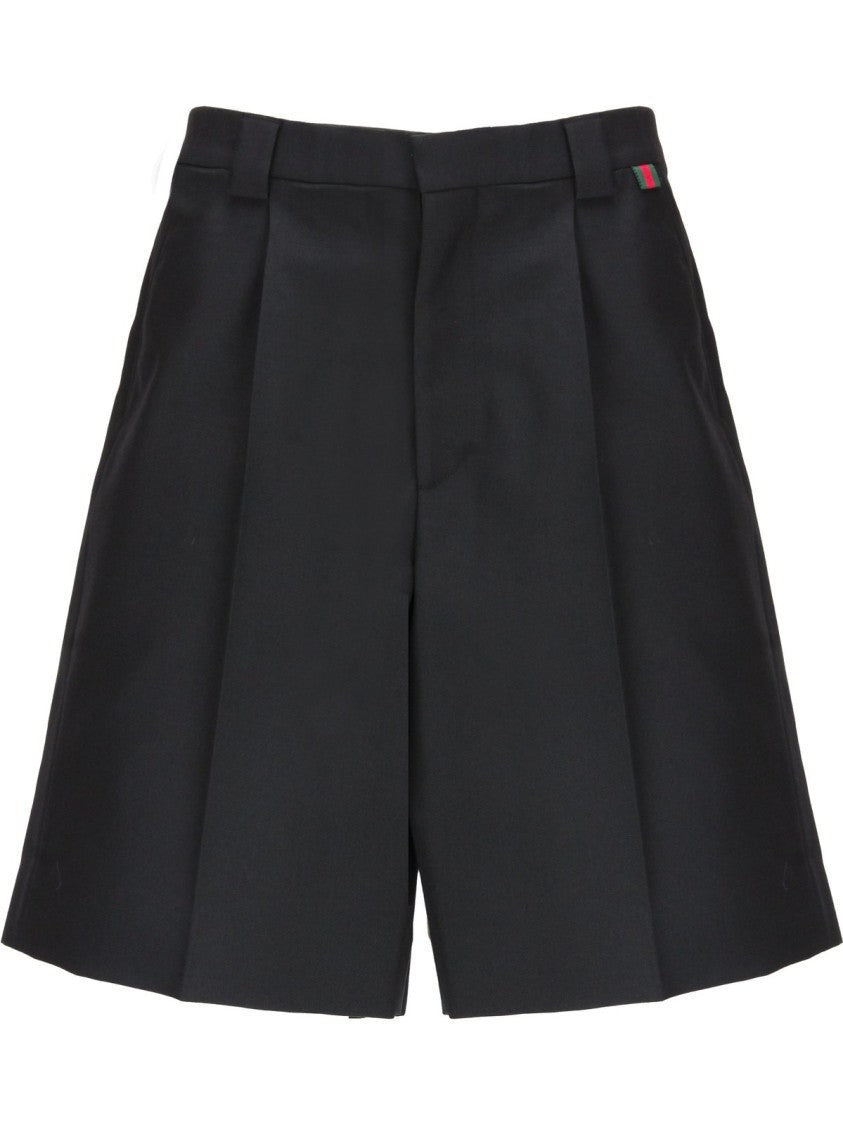 Gucci Wool Blend Twill Shorts