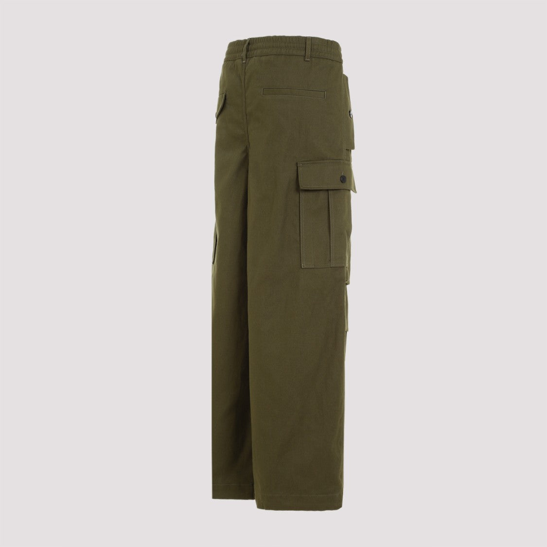 Marni Wide-Leg Cargo Trousers With Button