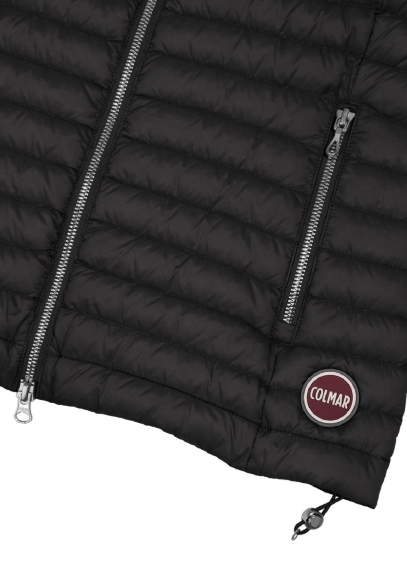 Colmar Originals Black Sleeveless Jacket In Ultralight Recycled Fabric Jacket