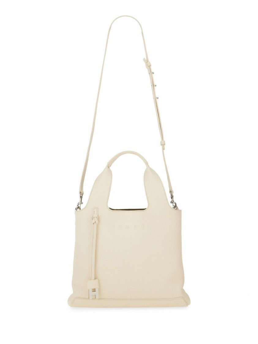 Hogan Structured Crossbody Shopping Bag With Textured Finish