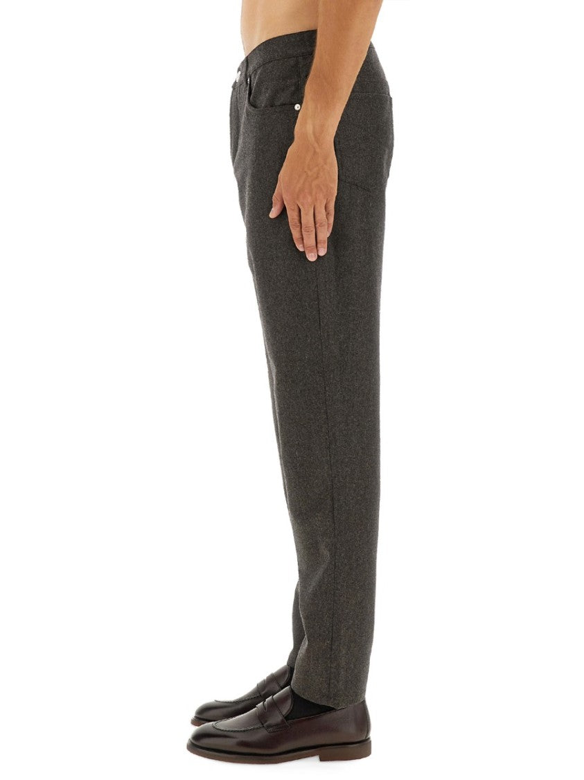 Brunello Cucinelli Straight-Leg Five-Pocket Pants In Soft Virgin Wool