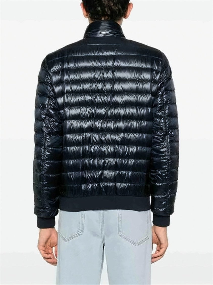 Herno Sleek Black Puffer Jacket With Quilted Design