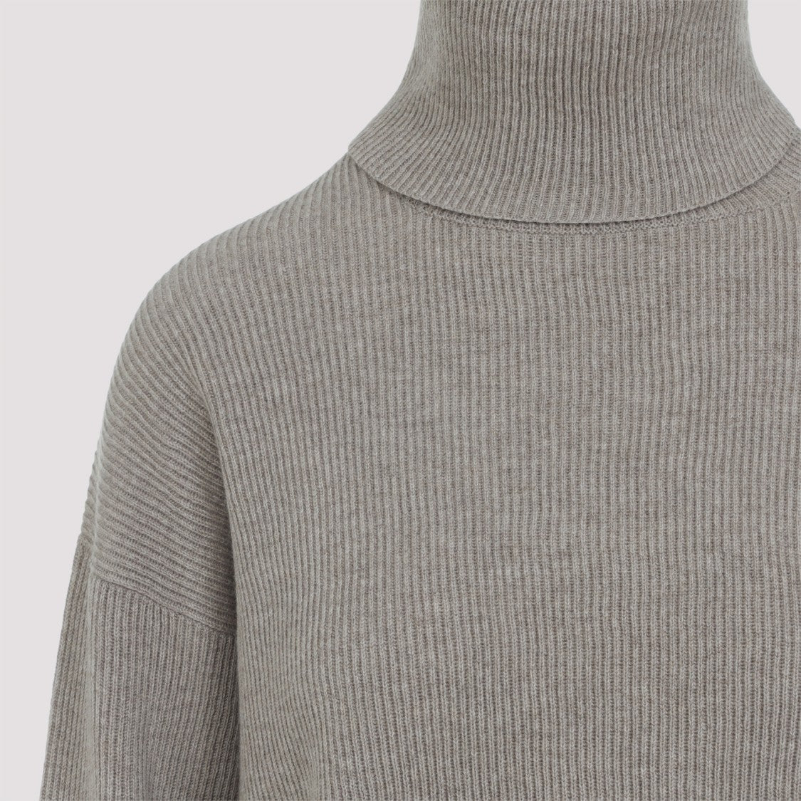 Brunello Cucinelli Ribbed Turtleneck Sweater With Soft Wool