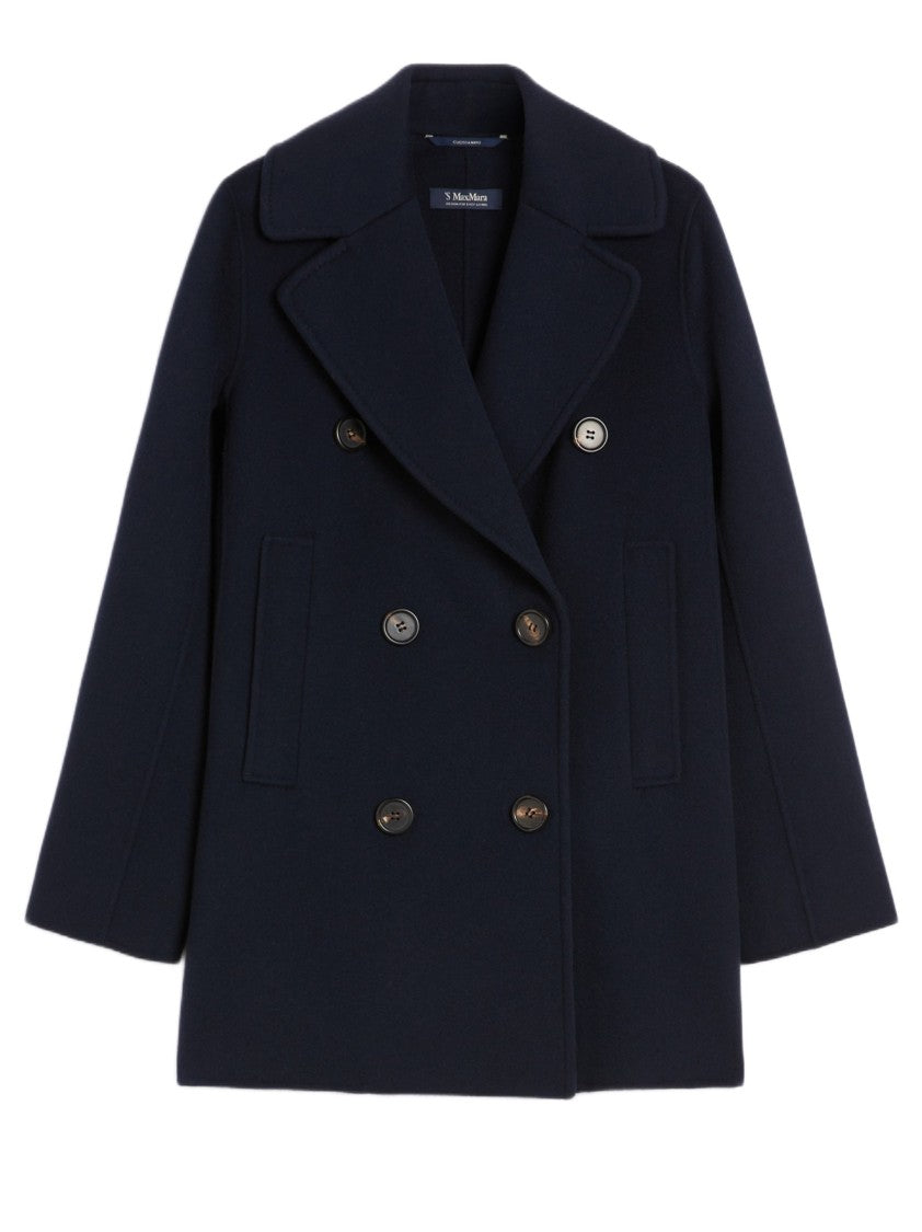 Max Mara Double-Breasted Pure Wool Caban With Adjustable Martingale