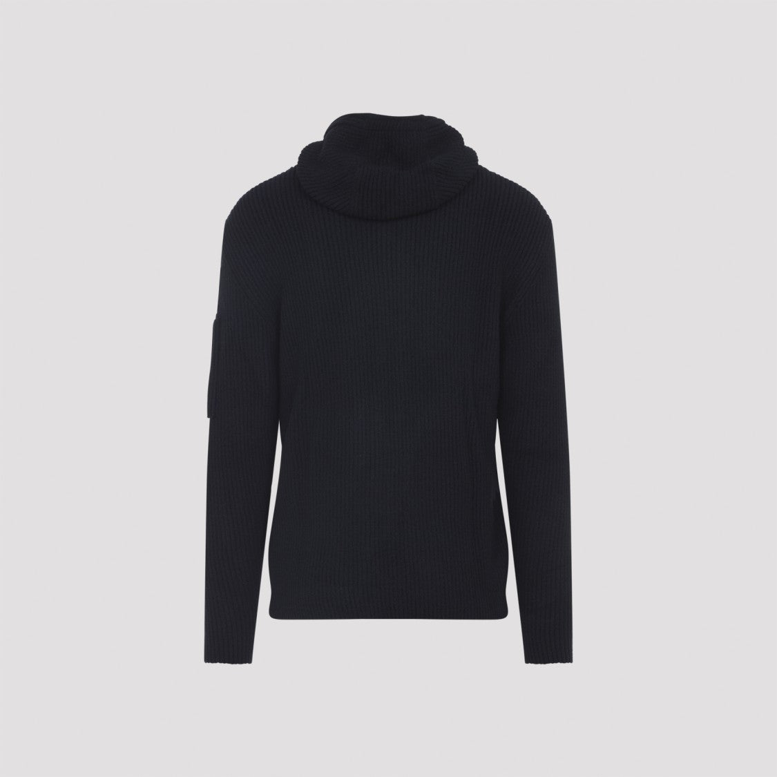 C.P. Company Hooded Ribbed Textured Cardigan