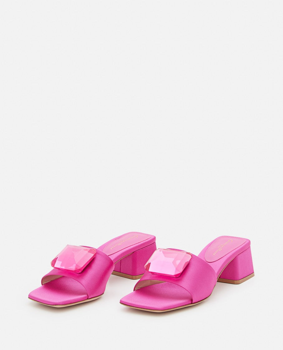 Gianvito Rossi 45Mm Satin Sandals
